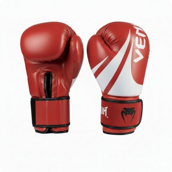 Перчатки боксерские Venum 8,10,12 унц красные