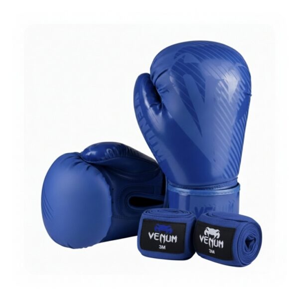 Перчатки боксерские Venum 12 унций с бинтами 3м