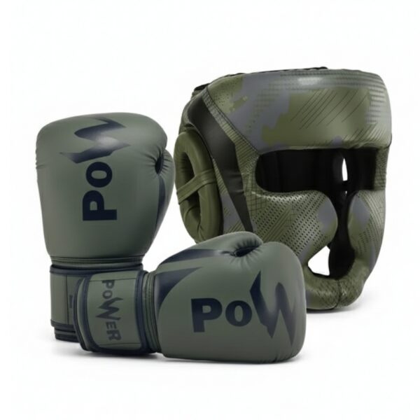 Комплект боксерский шлем и перчатки