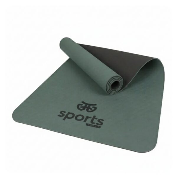 Коврик для фитнеса и йоги Sport 6мм Темно-Зеленый-Черный