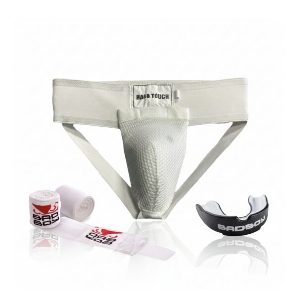 Набор Bad Boy капа, бинты и защита паха