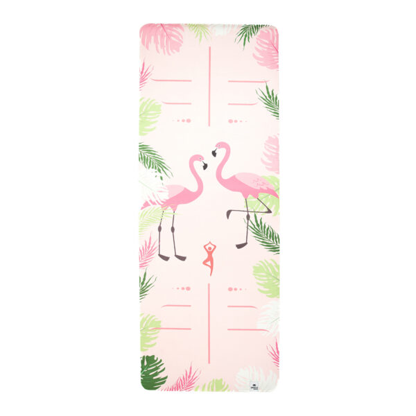 Коврик для йоги замшевый каучуковый 183см*68см*4мм