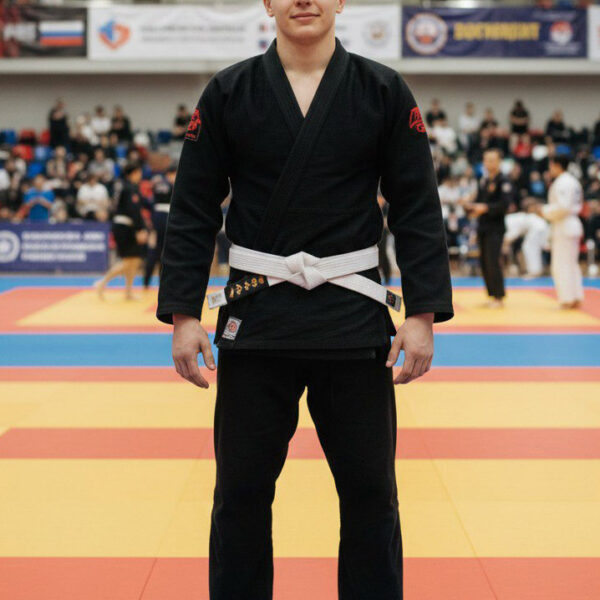 Кимоно для джиу-джитсу (BJJ Gi) черный на рост 160-190см