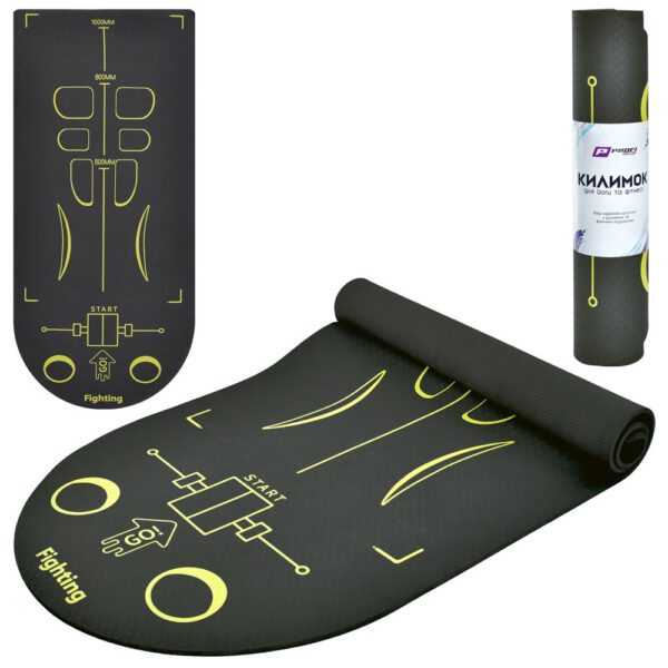 Коврик для фитнеса и йоги Profi Sport TPE 6мм