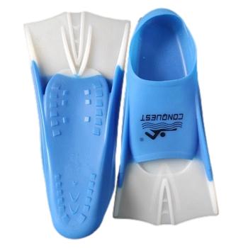 Ласты для плавания размер 45-47 бело-голубой