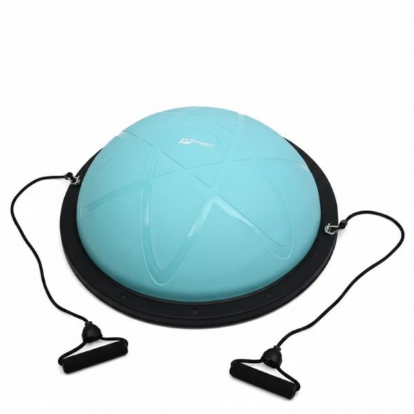 Балансировочная платформа Ф60см полусфера BOSU с эспандерами