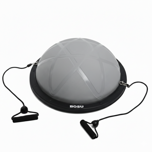 Балансировочная платформа Ф60см полусфера BOSU с эспандерами