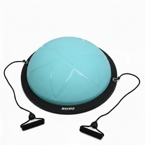 Балансировочная платформа Ф60см полусфера BOSU с эспандерами