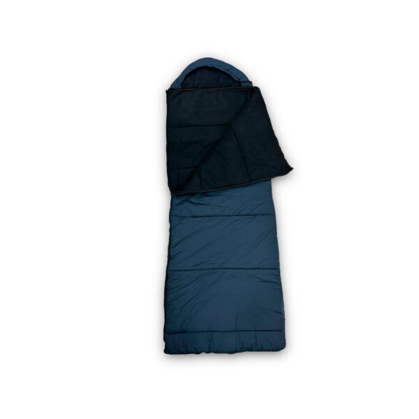 Спальный мешок одеяло с капюшоном черный