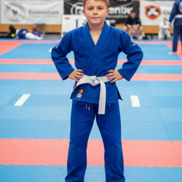 Кимоно для джиу-джитсу детское (BJJ Gi) синий на рост 110-150см