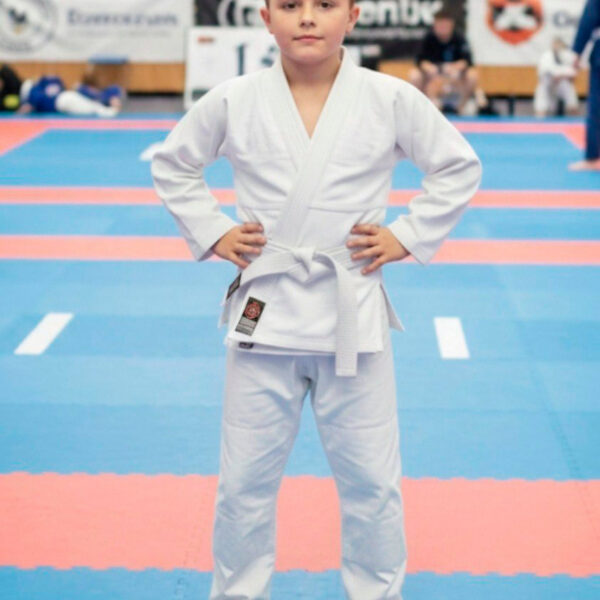 Кимоно для джиу-джитсу детское (BJJ Gi) белое на рост 110-150см