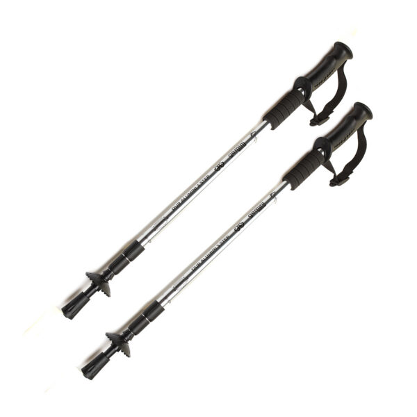 Трекинговые палки с прямой ручкой серый