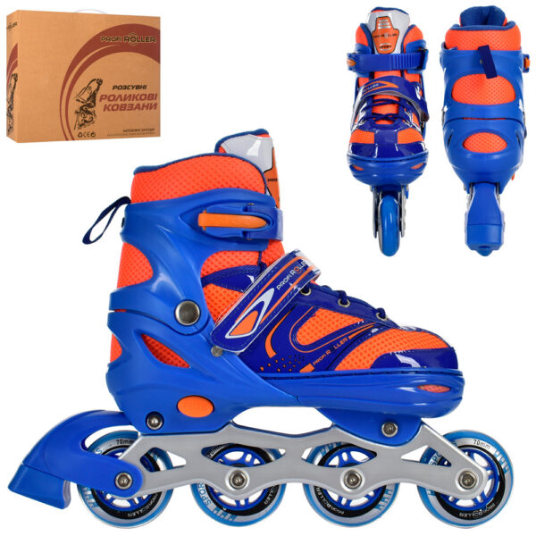 Ролики Profi Roller размер 35-38 Синий-Оранжевый