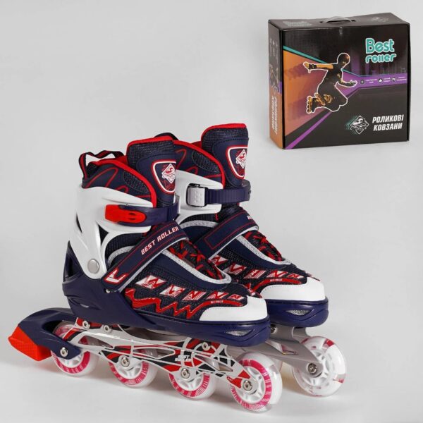 Ролики детские размер 30-33 сине-красный