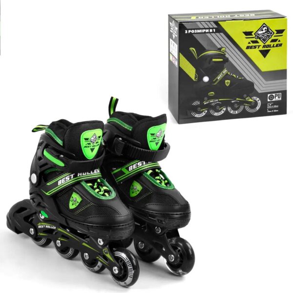 Ролики BEST ROLLER размер 31-34 зеленный