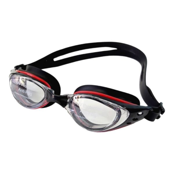 Очки для плавания LEACCO черный-красный