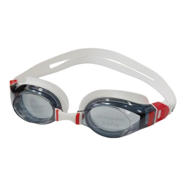 Очки для плавания LEACCO белый-красный