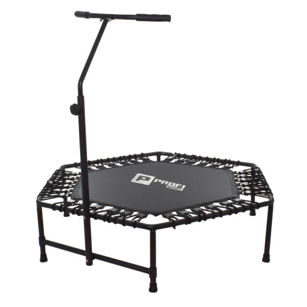 Батут для фитнесса с ручкой Profi 125см черный