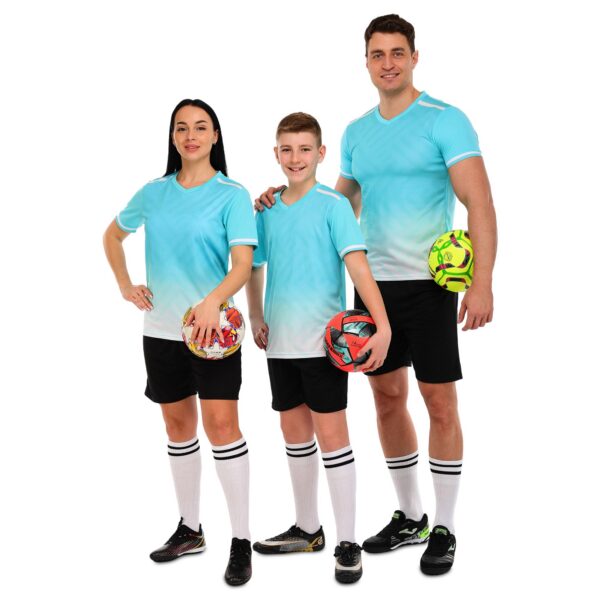 Форма футбольная бирюзово-чорный