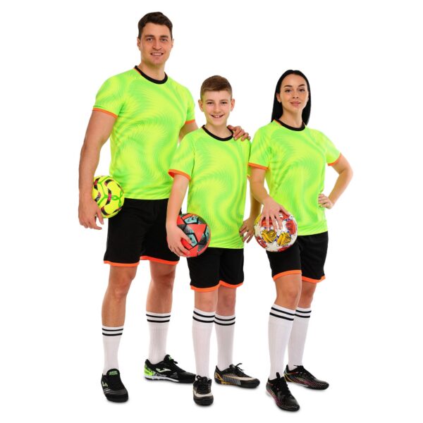 Форма футбольная комплект салатово-чорный