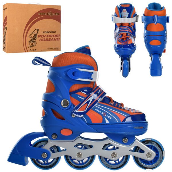 Ролики Profi Roller размер 39-42 Синий-Оранжевый