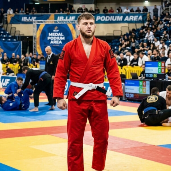 Кимоно для джиу-джитсу (BJJ Gi) красное на рост 160-190см
