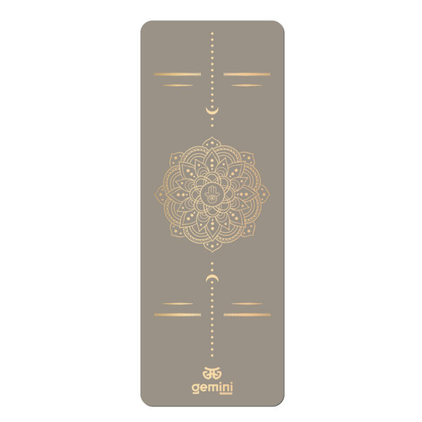 Коврик для йоги каучуковый Sport Pro 183см*68см*5мм серый