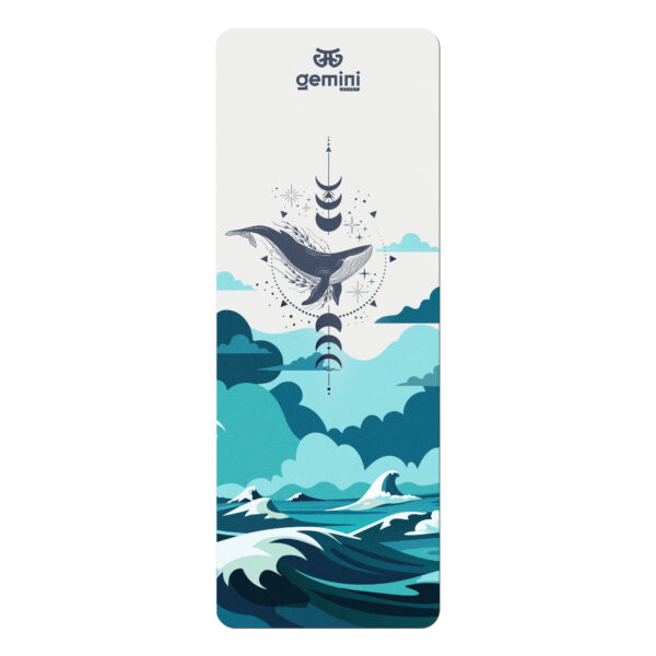 Коврик для йоги каучуковый Sport Pro 183см*68см*5мм сине-голубой