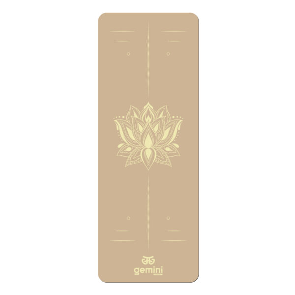 Коврик для йоги каучуковый Sport Pro 183см*68см*5мм бежевый