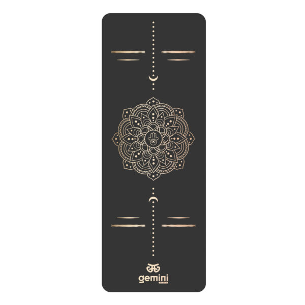 Коврик для йоги каучуковый Sport Pro 183см*68см*5мм черный