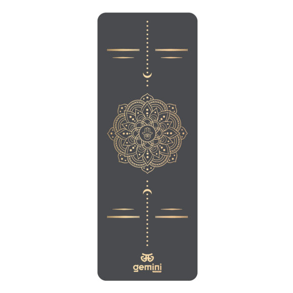 Коврик для йоги каучуковый Sport Pro 183см*68см*5мм темно-серый