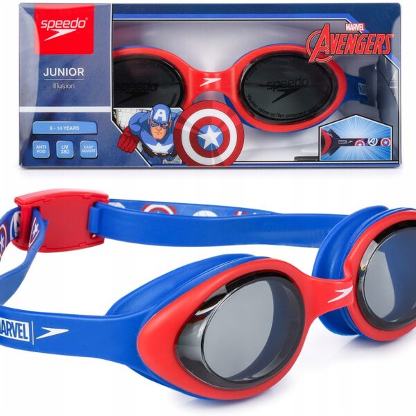 Очки для плавания Speedo Marvel темно-синий