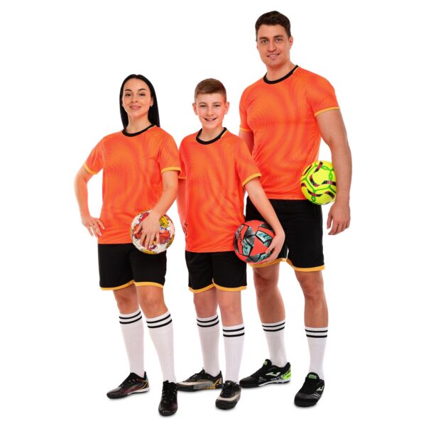 Форма футбольная комплект оранжево-черный