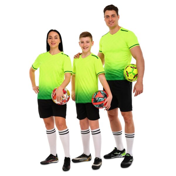 Форма футбольная комплект салатово-чорный
