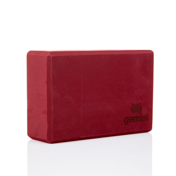 Блоки для йоги 2шт 23х15х7,5см 180грам (Бордовый)